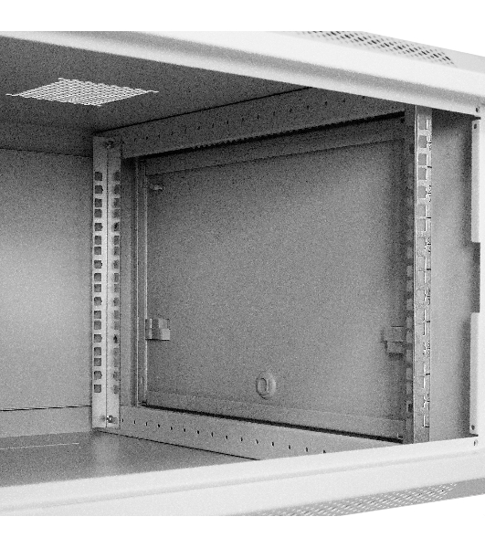 Шкаф телекоммуникационный 19' настенный 6U ExeGate EC-WM-6U.600.G.GREY (19', 6U, 600x600x370 мм (ШхГхВ), передняя дверь закаленное стекло, съемные боковые панели, пыле- и влагозащита IP23, светло-серый RAL 7035)