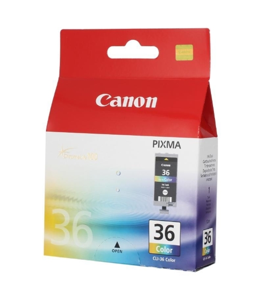 Картридж струйный CLI-36Color (1511B001) для Canon Mini Pixma 260, Цветной, 250 стр.