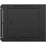 Шкаф коммутационный NTSS (NTSS-W6U6060GS-BL) настенный 6U 570x600 мм пер. дв. стекл 60 кг черный 19.5 кг, фото2