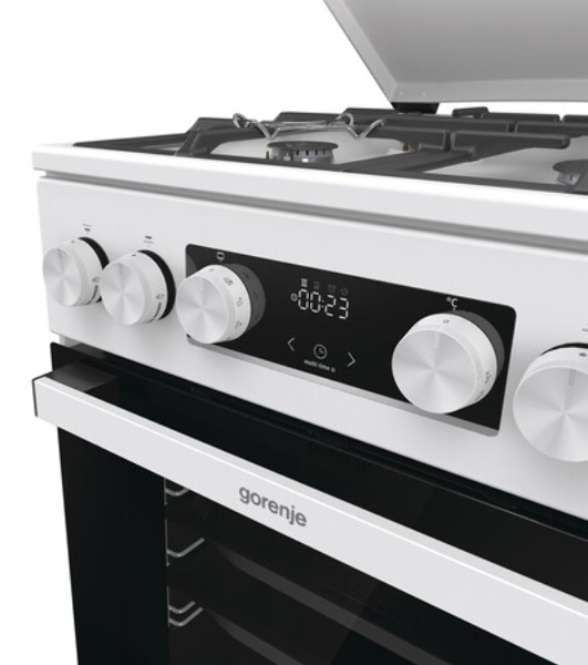 Плита комбинированная Gorenje GK5C42WF-B белый, конфорок 4 газовых, духовка 70 л, 50 см x 85 см x 59.4 см