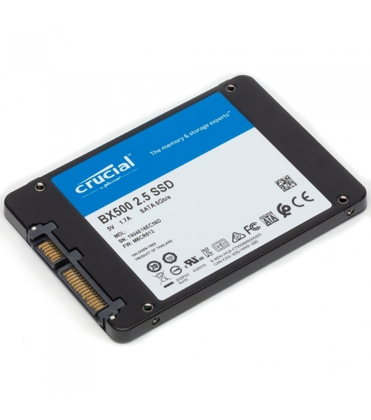 Накопитель SSD Crucial BX500, 240Gb, 2.5', SATA III, R/W 540/500