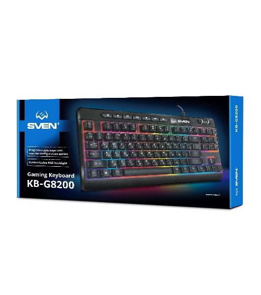 Клавиатура SVEN KB-G8200 проводная, USB Type-A, чёрный