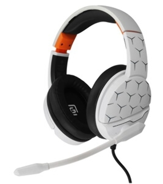 Гарнитура Oklick HS-L710G белый/чёрный, проводная, USB, подсветка