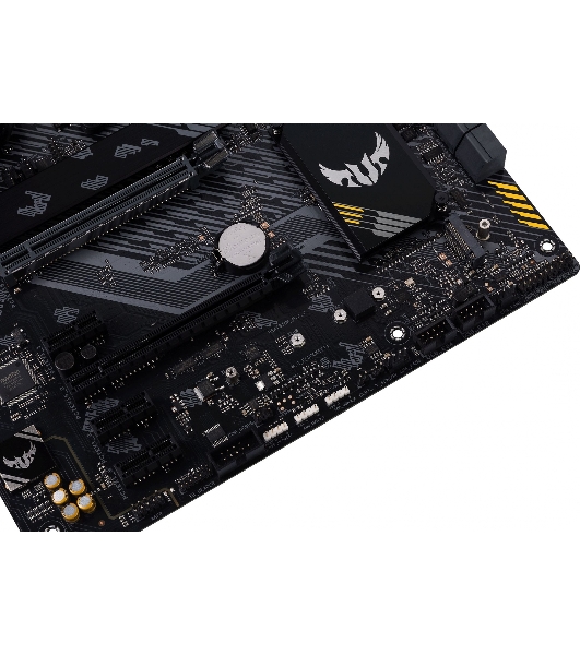 Материнская плата ASUS TUF GAMING B550-PLUS WIFI II, AM4, AMD B550, 4xDDR4, 6xSATA, 2xM.2, 1xPCI-E 3.0 x16, 1xPCI-E 4.0 x16, 3xPCI-E x1, 1xDP, 1xHDMI, 1x 2.5Gb LAN, 2xUSB-A 3.2 Gen 1, 1xUSB-A 3.2 Gen 2, 1xUSB-C 3.2 Gen 2, 3x3.5 мм, 7.1, ATX