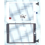 Сенсорное стекло (тачскрин) Ipad mini 3 (retina) no IC (A1599, A1600). белое, фото3