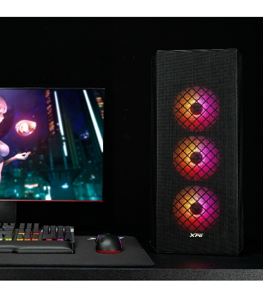 Компьютерный корпус ADATA XPG Defender-BKCWW черный Mid-Tower