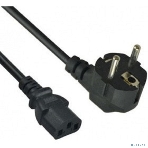 Кабель питания ExeGate PC-1,2 OfficePC 450W (Евровилка Schuko->С13) VDE-250V черный, 1.2м, фото2