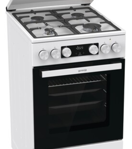 Плита комбинированная Gorenje GK5C42WF-B белый, конфорок 4 газовых, духовка 70 л, 50 см x 85 см x 59.4 см