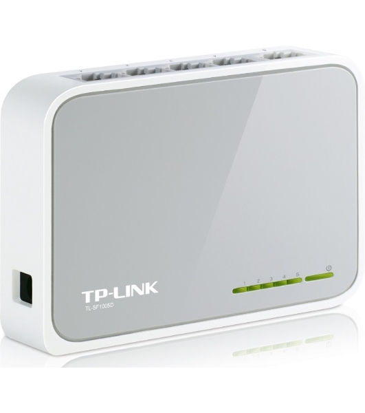 Коммутатор TP-Link SOHO TL-SF1005D Коммутатор 5-port 10/100M mini Desktop Switch, 5 10/100M RJ45 ports, Plastic case