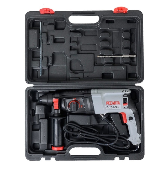 Перфоратор Ресанта П-800-3,4А, SDS-plus, 800 Вт, 3,4 Дж, от сети