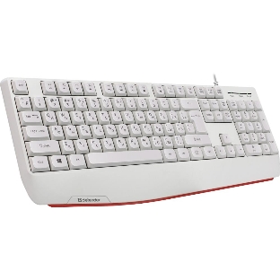 Клавиатура проводная Defender Atom HB-546, USB, белый