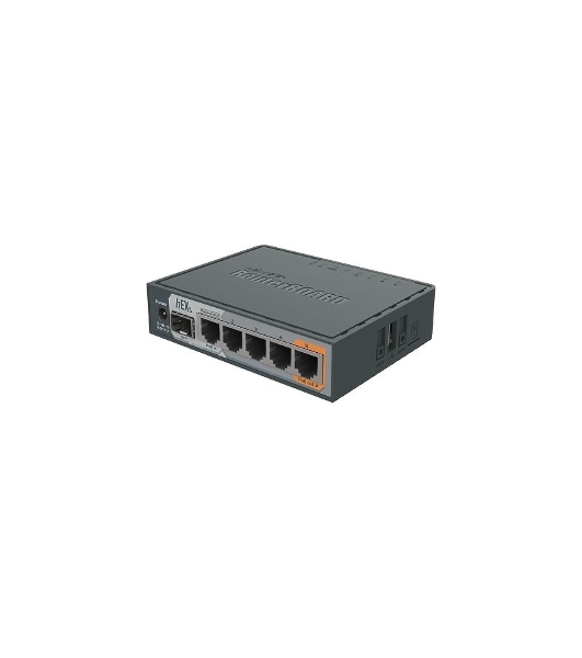 Маршрутизатор PoE MikroTik RB760iGS2 ядра (880 МГц), 5х 1G RJ45, SFP, USB, MicroSD, раздача PoE (HEX S)