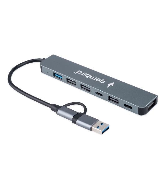 USB-концентратор Gembird UHB-C445, USB/USB Type С, USB 3.0, 4хUSB 2.0, USB Type-C, USB