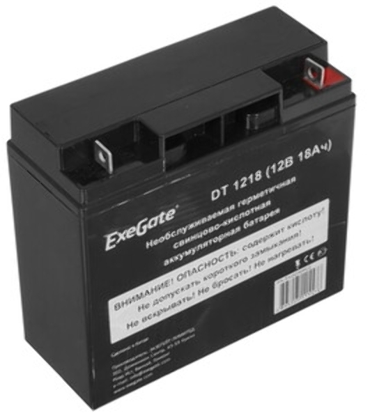 Батарея для ИБП ExeGate DT 1218 (12V 18Ah), клеммы под болт М5