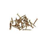 Саморез универсальный Kranz 3,5х30, желтый цинк, пакет (1000 шт/уп), фото 1