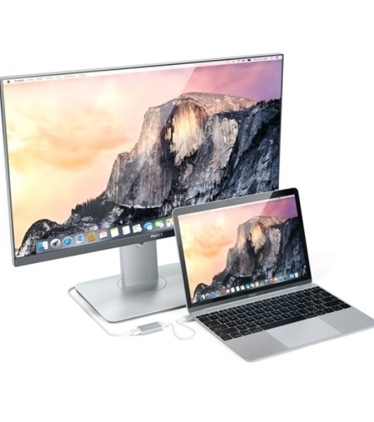 Адаптер Satechi Type-C to HDMI 4K 60HZ. Поддержка 4K/60Hz. Материал корпуса алюминий. Цвет серебряный.