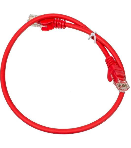 Патч-корд Lanmaster utp LAN-PC45/U5E-0.5-RD вилка RJ-45-вилка RJ-45 кат.5е 0.5м красный LSZH (уп.:1шт)