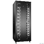 Шкаф серверный напольный Cabeus, IP20, 42U, 2055х800х1000 мм (ВхШхГ), дверь: перфорация, боковая панель: сплошная, разборный, черный, фото4