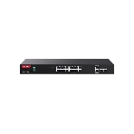 Коммутатор неуправляемый IP-COM G1120P-16-250W PoE, 20 портов, 18x1 Гбит/с, SFP 2x1 Гбит/с, PoE 16х30 Вт (до 230 Вт), фото 1