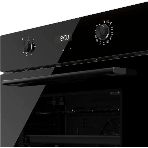 Встраиваемый духовой шкаф Kuppersberg HO 677 B, High-Tech, объем 70 л, 13 режимов, электронное управление (утапливаемые переключатели, аналоговый дисплей), телескопические направляющие на одном уровне, максимальная температура 300 градусов, 2 стекла в дверце, черный, фото5