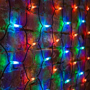 Гирлянда Neon-night 'Сеть' 2x1,5м, черный каучук, 288 LED Мультиколор