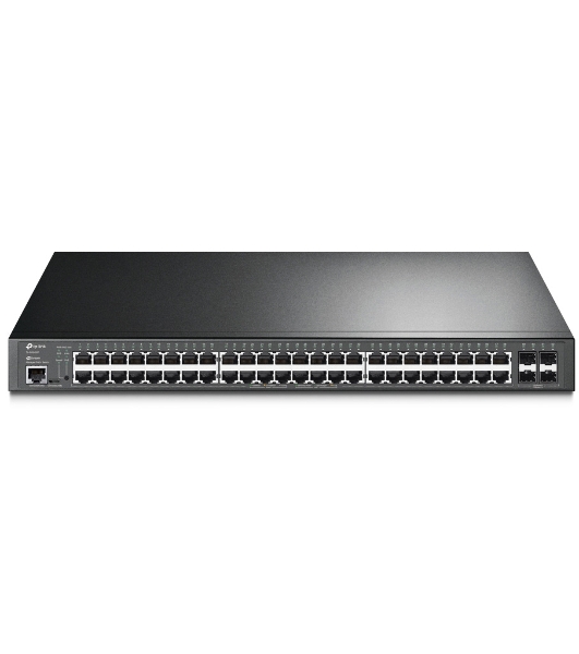 Коммутатор 48-port Gigabit PoE+ L2+ switch, 48 802.3af/at PoE+ ports, 4 Gb SFP slots, 1 RJ-45 + 1Micro-USB console ports, 348W PoE budget