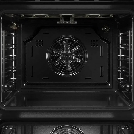 Встраиваемый духовой шкаф Kuppersberg HO 677 B, High-Tech, объем 70 л, 13 режимов, электронное управление (утапливаемые переключатели, аналоговый дисплей), телескопические направляющие на одном уровне, максимальная температура 300 градусов, 2 стекла в дверце, черный, фото4