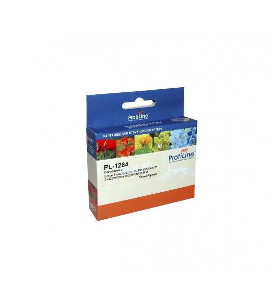Картридж струйный ProfiLine PL-1284 для принтеров Epson StylusS22/SX125/SX130/SX420W/SX425W/Office BX305F/BX305FW Yellow пигментные