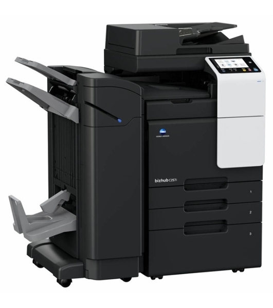 МФУ лазерное Konica Minolta Bizhub C257i (ACVD021), A3, цветной, печ. 25 стр/мин (A4) 12 стр/мин (A3), скан. до 55 стр/мин., 1800 x 600 dpi (печать) 600 x 600 dpi (скан.), USB, Ethernet, без картриджей и автопода - установка и запуск специалистом АСЦ
