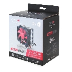вентилятор CROWN Кулер для процессора CM-92 (Для Intel и AMD, TDP до 95 Ватт, 2шт. медных теплопроводных трубок, Гидродинамическии подшипник, Размер: 117*79*113 мм), фото8