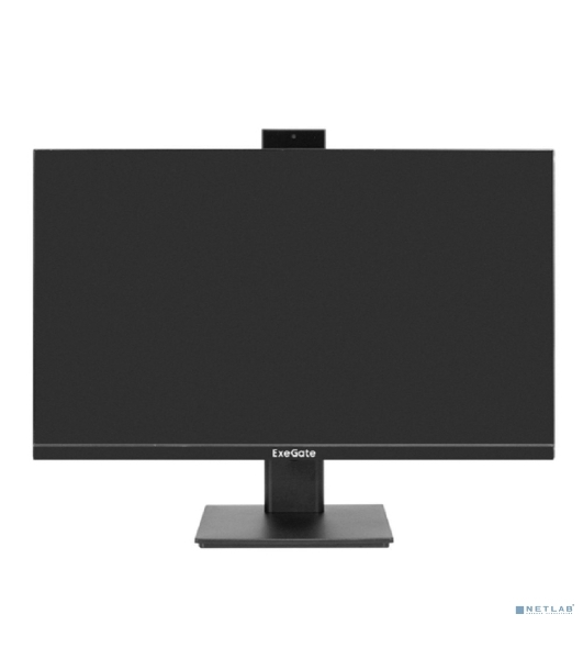 Монитор 27' ExeGate SuperView EA2700C IPS 2560x1440, 75 Гц, 5 мс, 16:9, 250 кд/м², HDMI 1.4, DP, 3.5 Jack, USB Hub, веб-камера (2 Мп), FreeSync, черный