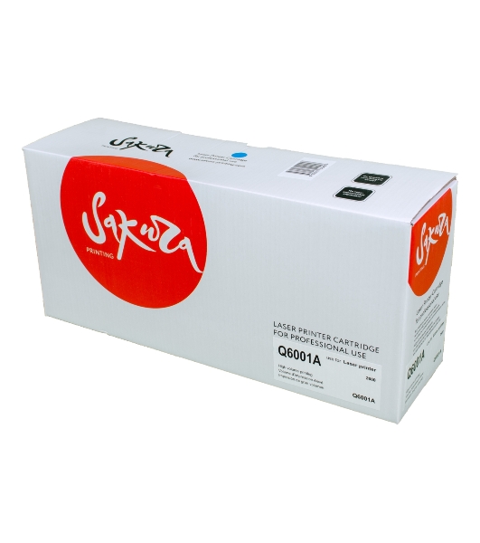Картридж лазерный Sakura Q6001A для LaserJet 1600/2600n/2605/2605dn/2605dtn/CM1015MFP/CM1017MFP, синий, 2000 к.