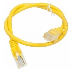 Патч-корд LANMASTER UTP TWT-45-45-0.5-YL вилка RJ-45-вилка RJ-45 cat.5е 0.5м желтый ПВХ (уп.:1шт), фото 1