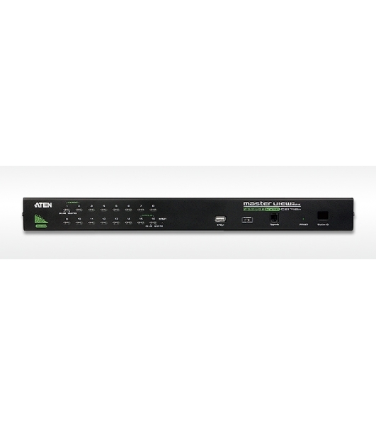 Переключатель KVM ATEN CS1716A-AT-G 16-port, USB, rackmountable, в компл. кабели 2x1.8м