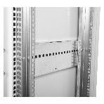 Шкаф телекоммуникационный напольный 42U (600x1000) дверь стекло (3 места), черный, фото7