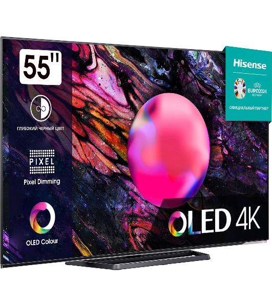 Телевизор Hisense 55' 55A85K черный OLED UHD 120Hz Vidaa