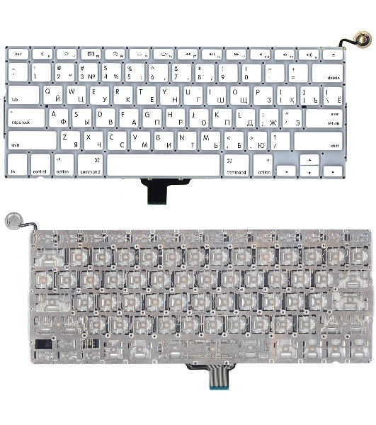 Клавиатура для ноутбука Apple Macbook A1342 2009/2010 белый 13,3' плоский Enter