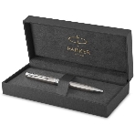 Ручка шариковая Parker Sonnet Core K526 (CW1931512) Stainless Steel CT, M, черные чернила, подарочная коробка, фото 1