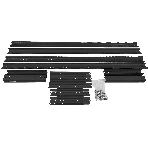 Стойка двухрамная NTSS NTSS-2POR24U/600-1000-BL 24U 550 мм x 1000 мм 600 кг черный, фото 1