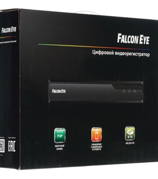 Видеорегистратор Falcon Eye FE-MHD1116 16 канальный 5 в 1 регистратор: запись 16кан 1080N*12k/с; Н.264/H264+; HDMI, VGA, SATA*1 (до 8Tb HDD), 2 USB; Аудио 1/1; Протокол ONVIF, RTSP, P2P; Мобильные платформы Android/IO