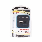 Разветвитель USB Rexant на 3 порта+картридер (все в одном) черный, фото3