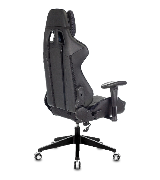 Кресло Бюрократ VIKING 4 AERO BLACK EDITION черный, экокожа, 120 кг, механизм качания