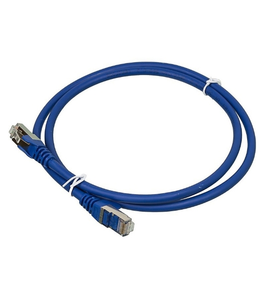 Кабель Патч-корд Lanmaster FTP LAN-PC45/S6-1.0-BL вилка RJ-45-вилка RJ-45 кат.6 1м синий LSZH