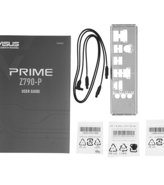 Материнская плата ASUS PRIME Z790-P WIFI, LGA 1700, Intel Z790, 4xDDR5, 4xSATA, 3xM.2 PCIe 4.0 x4, 1xPCIe 5.0 x16, 3xPCIe x4, 1xPCIe x1, 1xHDMI, 1xDP, 1xUSB-C 3.2 Gen 2, 1xUSB 3.2 Gen 2, 2xUSB 3.2 Gen 1, 4xUSB 2.0, 1x 2.5Gb LAN, 3x3.5 мм, 7.1, ATX