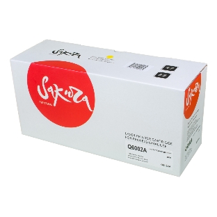 Картридж лазерный Sakura Q6002A для LaserJet 1600/2600n/2605/2605dn/2605dtn/CM1015MFP/CM1017MFP, желтый, 2000 к.