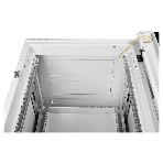 Шкаф телекоммуникационный напольный 42U (600x1000) дверь стекло (3 места), черный, фото5
