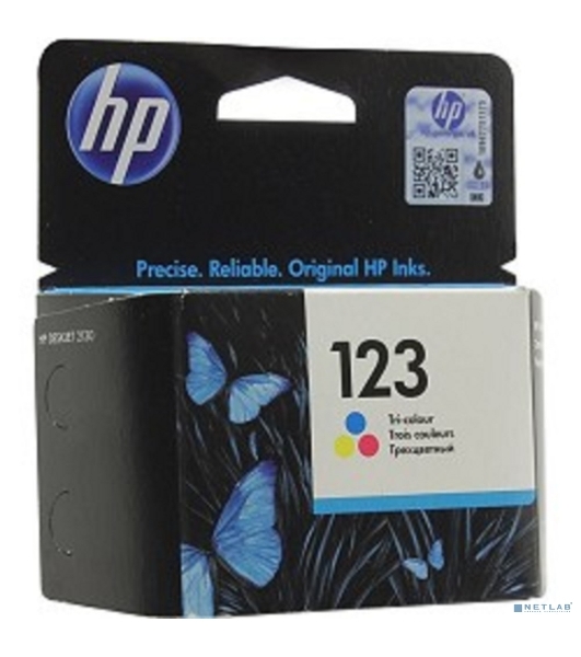 Картридж струйный HP 123 F6V16AE многоцветный, 100 стр., для HP DJ 2130
