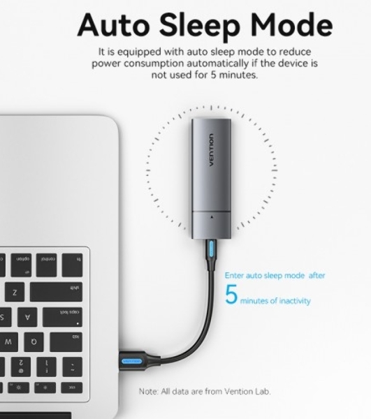 Корпус для SSD Vention USB 3.1 Gen 2-C M.2 NGFF (B-Key/B&M Key) Серый