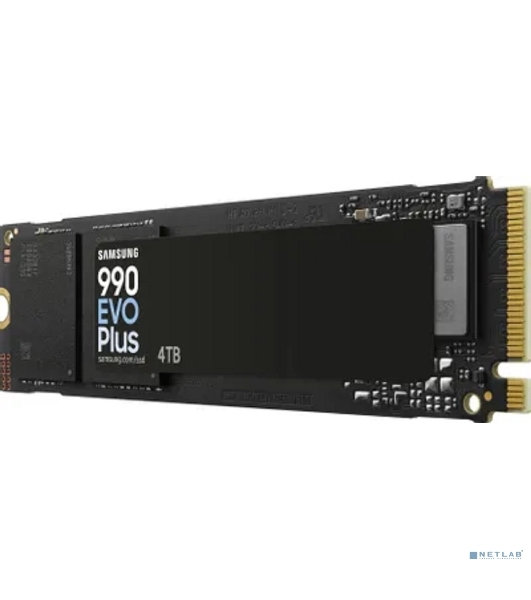 Накопитель SSD Samsung 990 EVO Plus, 4 ТБ, M.2 2280, PCIe 4.0 x4, NVMe 2.0, R/W 7250/6300