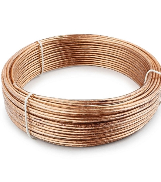 Акустический кабель Cablexpert CC-TC2x1,0-15M, прозрачный, 15 м, бухта